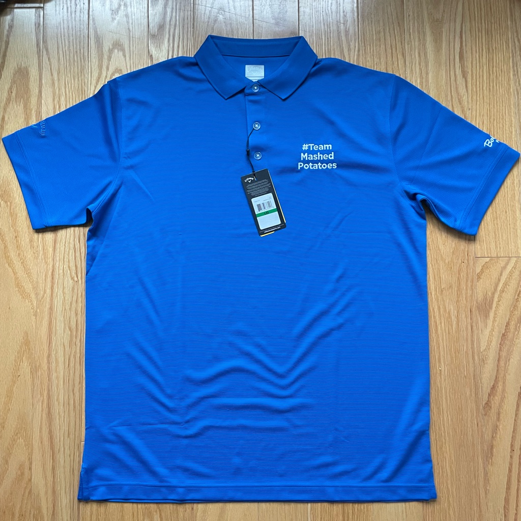 Brand New Bob Evans X Callaway Golf Polo In Magnetic Blue Size Large